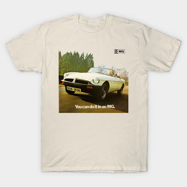 MGB - advert T-Shirt by Throwback Motors